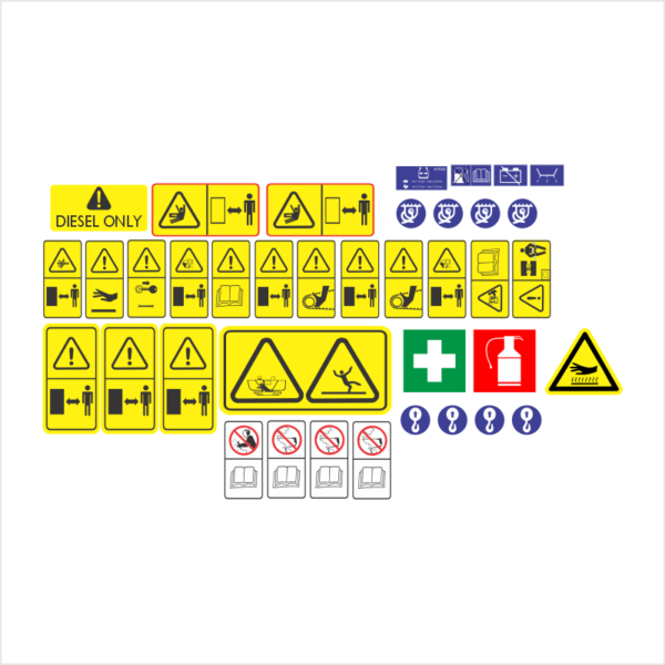 Ammann Paver Generic Safety Decals | Decals Online